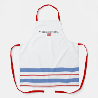Tablier Drapeau de Porto Rico Sabor de Mi Tierra