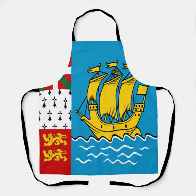 Tablier Drapeau de Saint-Pierre-et-Miquelon (Recto)