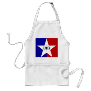 Tablier Drapeau de San Antonio, Texas Adult Apron