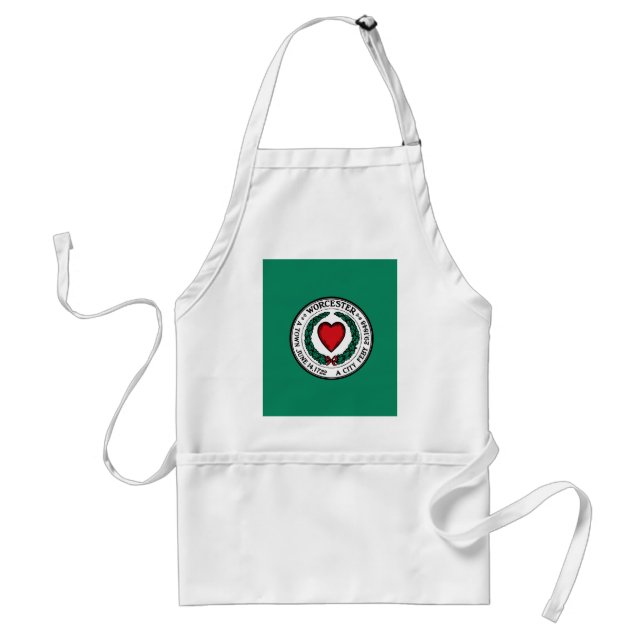 Tablier Drapeau de Worcester, Massachusetts  (Devant)
