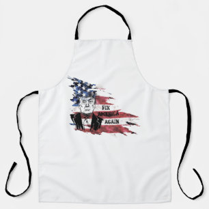 Tablier Drapeau des Etats-Unis.Donald Trump.