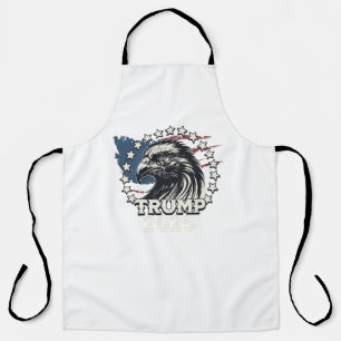 Tablier Drapeau des États-Unis.Président Donald Trump.R