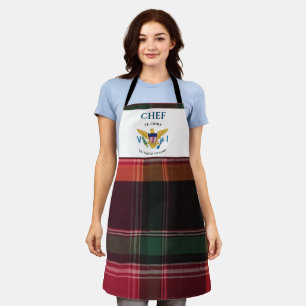 Tablier Drapeau des îles Vierges américaines USVI St Cro