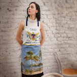 Tablier Drapeau des îles Vierges américaines USVI St. Croi<br><div class="desc">Drapeau US Virgin Islands USVI St. Croix Beach Custom Apron est idéal pour les grillades ou les cuisines. Il a le drapeau des îles Vierges américaines et une belle photo d'une plage dans les îles Vierges américaines de Sainte-Croix. Donnez aussi comme un cadeau. Vous pouvez le personnaliser. copyright photo Denise...</div>