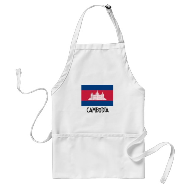 Tablier Drapeau du Cambodge (Devant)