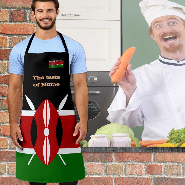 Tablier Drapeau du Kenya, Cuisine Kenya/Afrique (Créateur téléchargé)