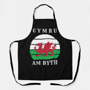 Tablier Drapeau du Pays de Galles Cymru Am Byth Fier d'êtr