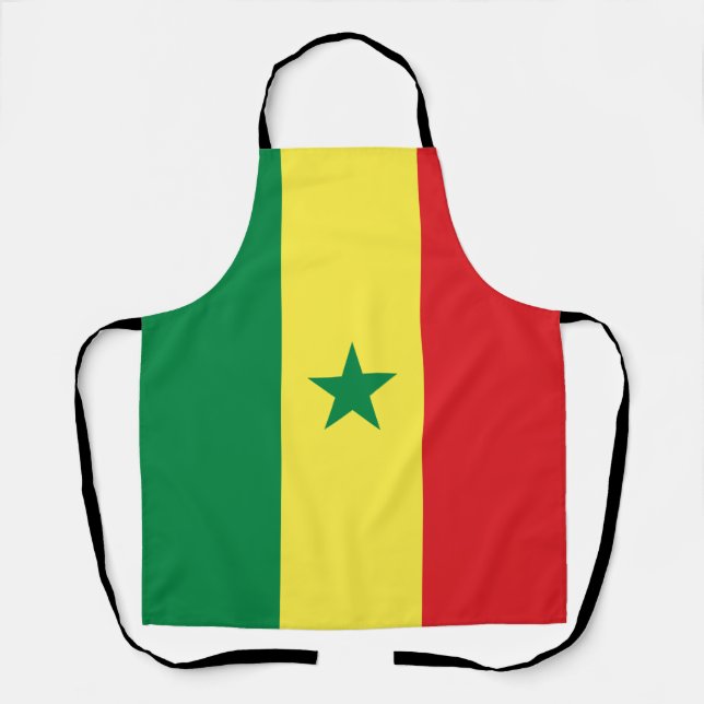 Tablier Drapeau du Sénégal (Recto)