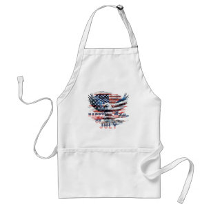 Tablier Drapeau et aigle des États-Unis. Indépendance