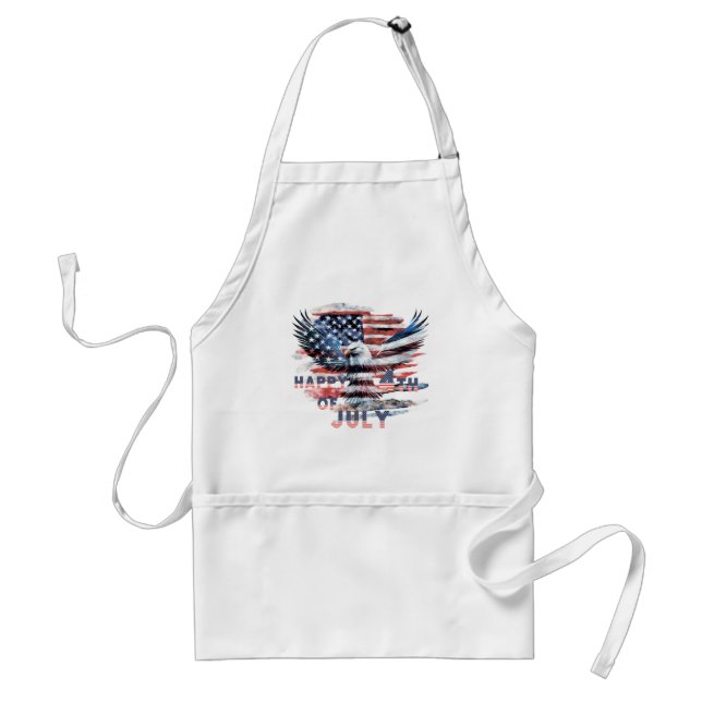 Tablier Drapeau et aigle des États-Unis. Indépendance (Devant)