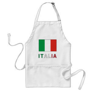 Tablier Drapeau et mot italiens