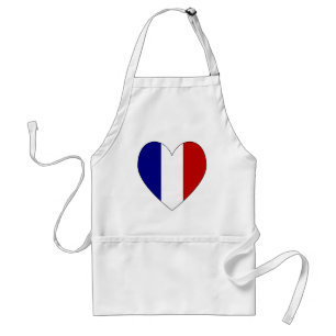 Tablier Drapeau français coeur de la Saint-Valentin 1
