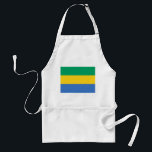 Tablier Drapeau Gabon<br><div class="desc">Drapeau patriotique du Gabon.</div>