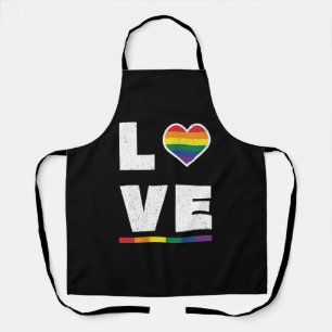 Tablier Drapeau Gay pride LGBTQ Distressed Grunge Love