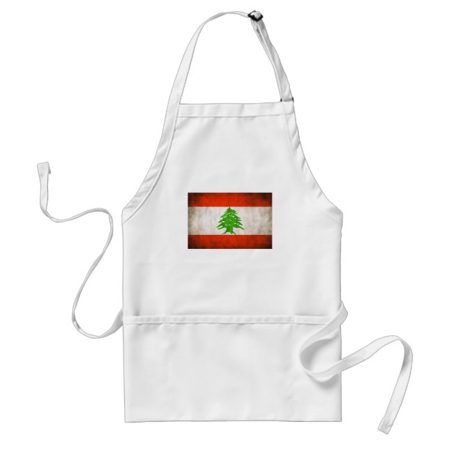 Tablier Drapeau Grungy Lebanon (Devant)