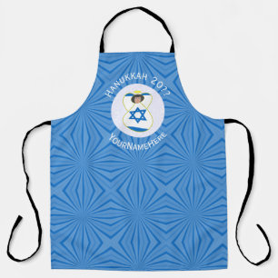 Tablier Drapeau israélien d'ange de Hanukkah bleu personna