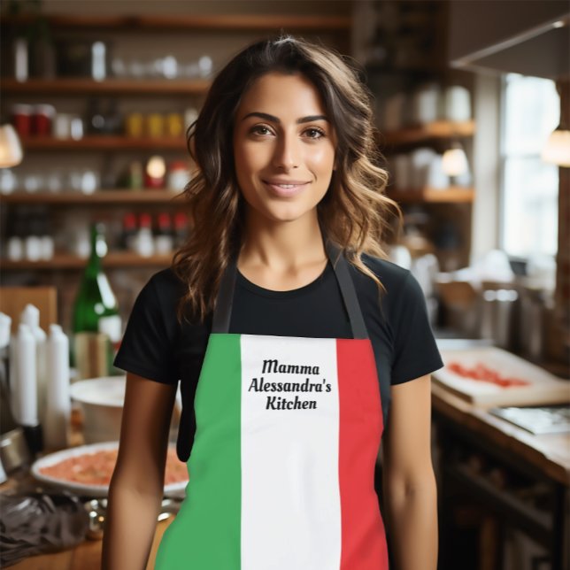 Tablier Drapeau italien audacieux Italie Pron personnalisé (Customized Flag of Italy Apron)