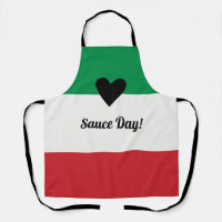 Drapeau Italien Coeur Photo personnalisée Sauce Da