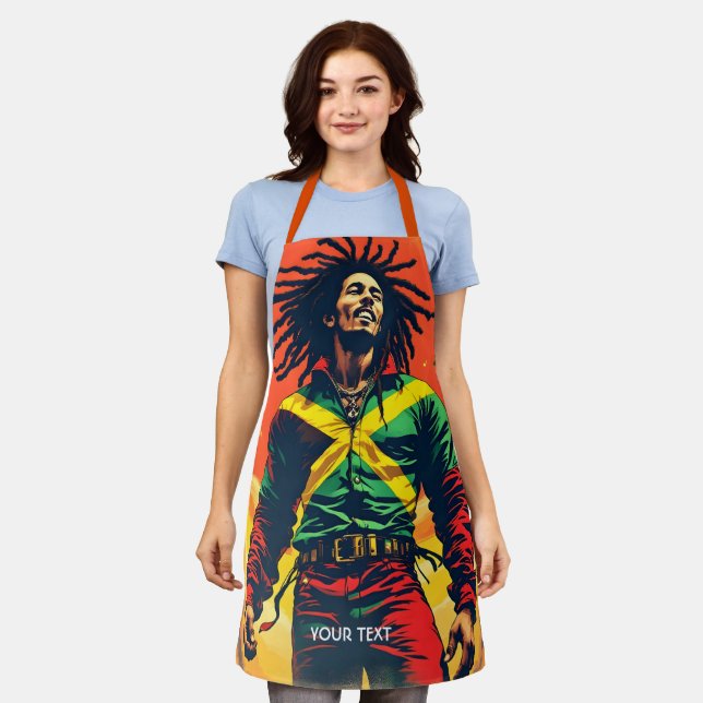 Tablier Drapeau jamaïcain mignon Imaginaire Sun (Porté)