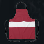 Tablier Drapeau Lettonie<br><div class="desc">Drapeau patriotique de Lettonie.</div>