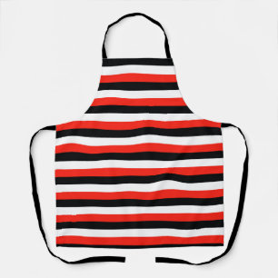 Tablier drapeau maori de durham sardaigne rayures rouge no