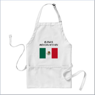 Tablier Drapeau mexicain personnalisé vert blanc et rouge