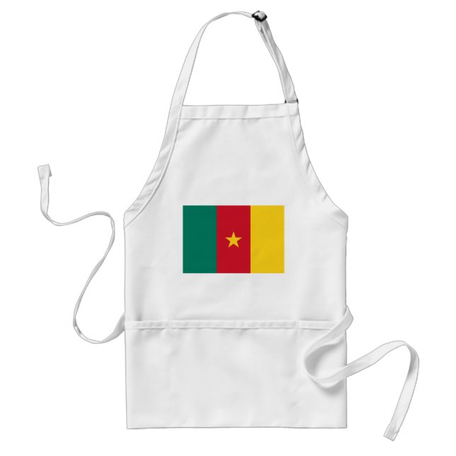 Tablier Drapeau patriotique du Cameroun (Devant)