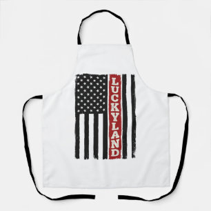 Tablier Drapeau patriotique vertical vintage Luckyland