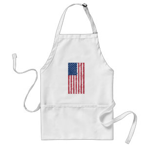 Tablier Drapeau peint des Etats-Unis