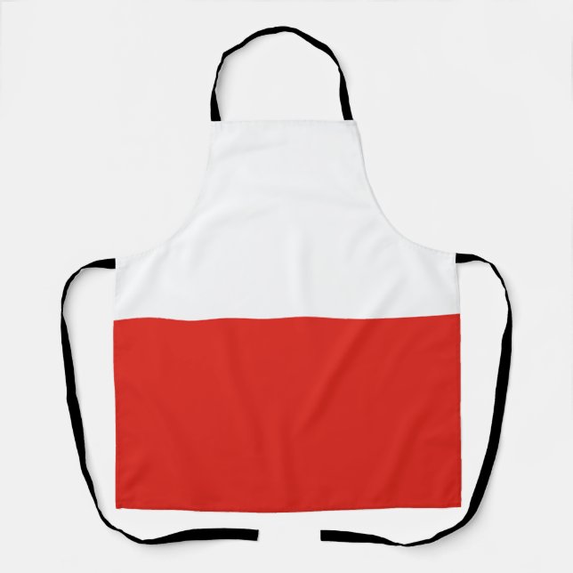 Tablier Drapeau polonais (Recto)