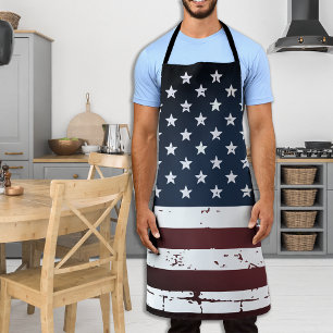 Tablier Drapeau rustique américain Patriotique BBQ