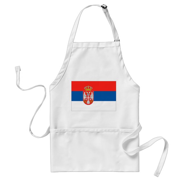 Tablier Drapeau serbe (Devant)