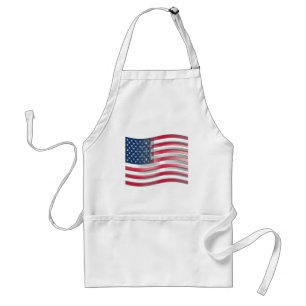 Tablier Drapeau USA enrichi : Conception artistique à couc