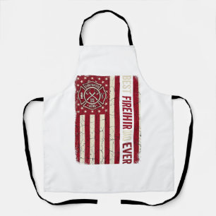 Tablier Drapeau vertical vintage papa pompier