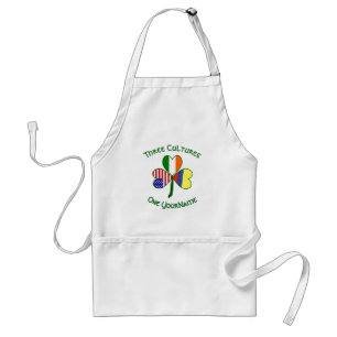 Tablier Drapeaux Colombo-Irlandais Américains Shamrock Vot
