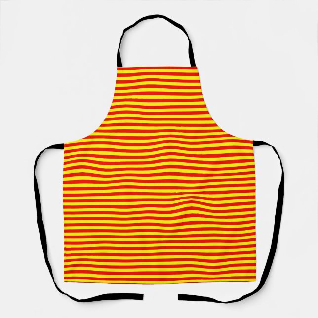 Tablier drapeaux de la Chine, du Kirghizistan et de l'Espa (Recto)