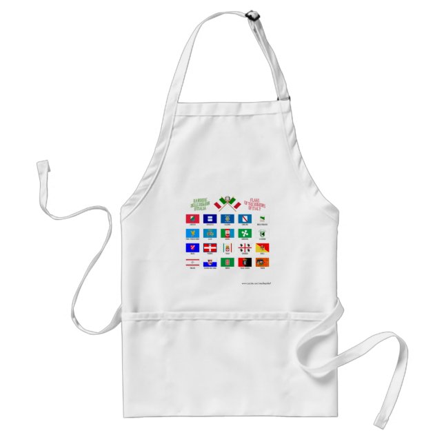 Tablier Drapeaux régionaux de l'Italie (Devant)