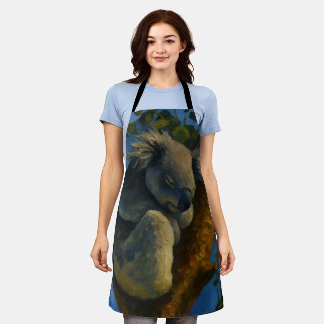 Tablier Dreaming in the Eucalyptus - Sleeping Koala Art (Porté)