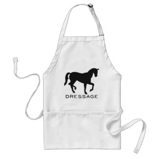 Tablier Dressage avec le cheval dans le cadre