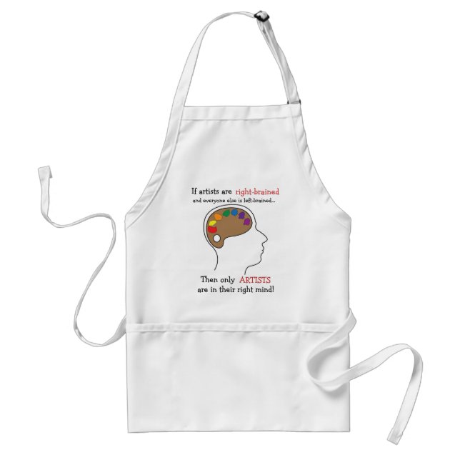 Tablier Droit-Brained d'art (Devant)
