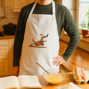 Tablier Drôle Anteater Cartoon Quirky Running Animal