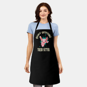 Tablier Drôle Axolotl Rose Paramètre de Tendance d'Abandon