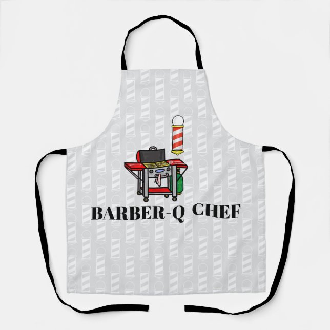 Tablier Drôle Barber-Q Apron pour BBBQ (Recto)