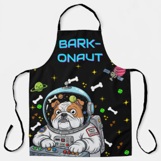 Tablier Drôle Bulldog "Barkonaut" Animaux de compagnie Ama