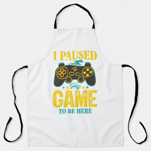 Tablier Drôle cadeau de joueur - J'ai mis mon jeu en pause