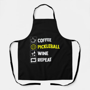 Tablier Drôle café Pickleball Wine Repeate