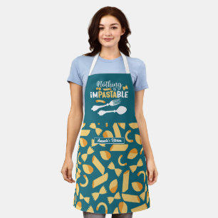 Tablier Drôle Chef italien Cuisine de pain Motif de pâtes