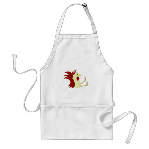 Tablier Drôle coq de dessin