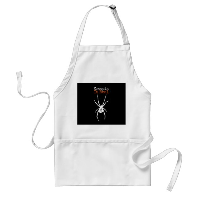 Tablier Drôle Costume Halloween - Creepin It Real Spider (Devant)