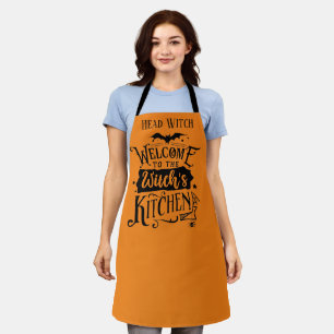 Tablier drôle cuisine sorcière Halloween Apron